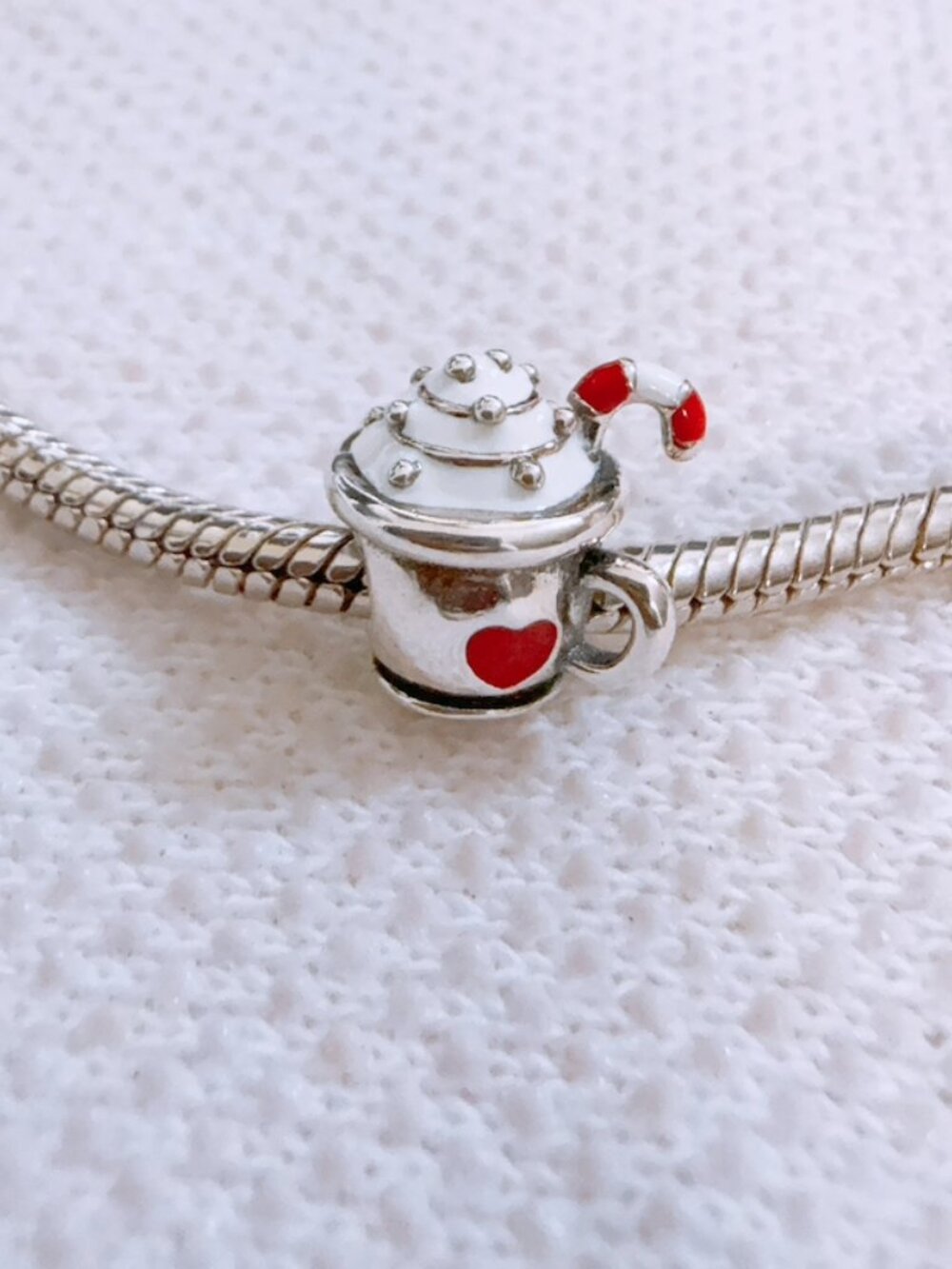 Christmas Milkshake Cup Charm For Pandora Bracelet